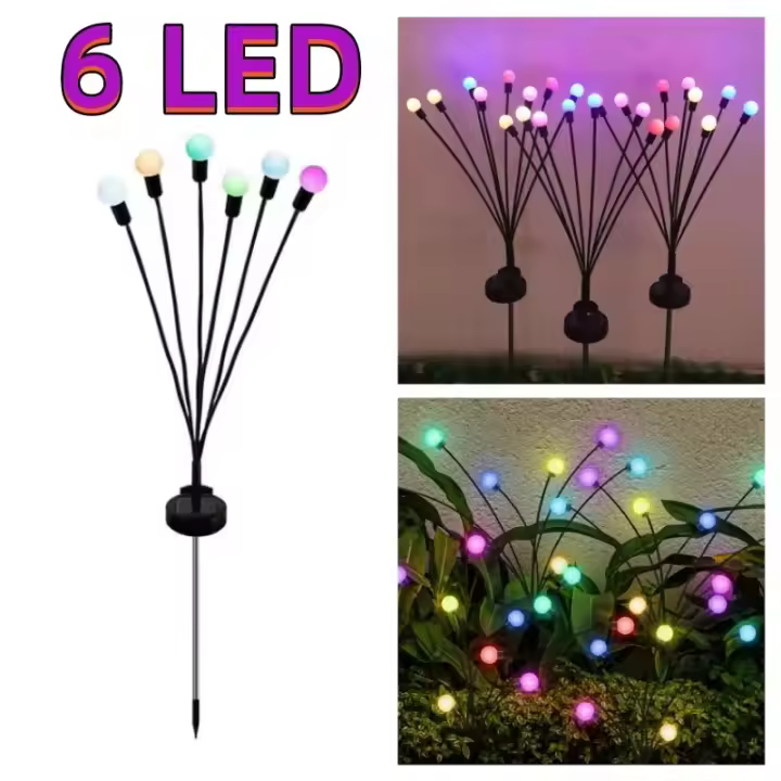 10 Luces Solares Para Jardín Con Diseño De Mariposa Impermeables Para Exterior Patio Camino Decoración Navideña Lámpara Solar Para Césped - 1