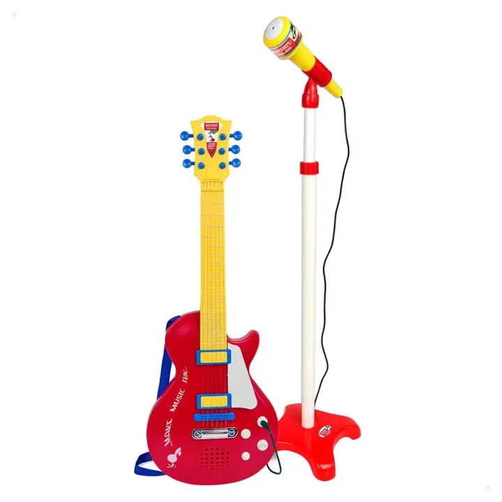 Bontempi Guitarra Eléctrica Con Micro De Pie - 1