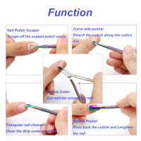 Kit De Manicura Profesional 3 Pcs Cortauñas Acero Inoxidable Multifuncional Pinza Y Empuñadura De Cutícula Eliminador De Uñas - details 10