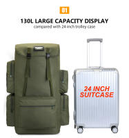 Mochila Táctica Grande De Viaje Para Camping Y Senderismo 110L 130L Bolsa De Hombro Militar Multifuncional Para Hombres Bolsa De Viaje Exterior - details 3