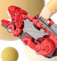 Gran Dinosaurio Devorando Coche Juguetes Tyrannosaurus Rex Aluminio Ejection Inercia Transporte Coche Juguete Para Niños Regalo De Cumpleaños - details 1