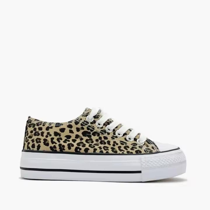 Zapatillas leopardo Mujer - Lona deportivas con plataforma - 1