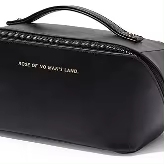 Bolsa de maquillaje de viaje,Bolsas de Cosméticos de gran capacidad para Mujeres, Bolsa portátil impermeable Bolsa de ASEO plana Abierta Maquillaje con divisor y ASA - 1