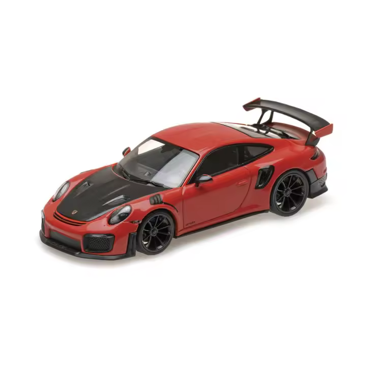 MINICHAMPS 1/18 PORSCHE 911 (991,2) GT2RS ROJO CON RUEDAS NEGRAS 2018 - 155068307 - 1