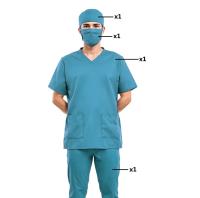 Disfraz Doctor Doctora Enfermera Medico Unisex de Hombre Mujer Adulto para Carnaval Fiesta - details 1