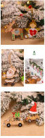 12Pcs Colgantes De Madera Para Navidad Ornamento De Árbol De Navidad Ángel De Coche Santa Claus Ciervo Decoración Para Casa Fiesta De Año Nuevo - details 7