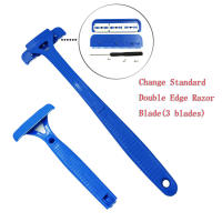 Afeitadora De Seguridad Con Mango Largo Plegable Para Cuerpo Trimmer De Pelos Epilador De Espalda Para Hombres Herramienta De Eliminación De Pelos Para Piernas Y Espalda - details 4