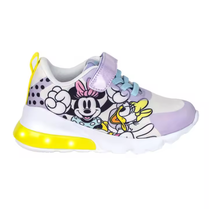 Zapatillas Deportivas con Luces Minnie Mouse Lila y Amarillo Niña 77552 - 1