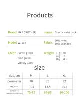 Bolsa De Cintura Para Correr MAP BROTHER W1002 Portátil Para Teléfono Móvil Bolsa De Agua Para Maratón De Senderismo Y Gimnasio Unisex - details 1