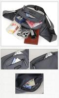Nueva Bolso De Cintura De Lona Pura Para Hombres Deporte Al Aire Libre Correr Antiguo Ultra Delgado Invisible Con Cierre De Seguridad - details 4