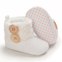 Botas De Otoño Invierno Para Bebés Niños Y Niñas Zapatos De Primera Caminata Cálidos Y Moda Con Bolas Fuzziosas Antideslizantes Para Niños Y Niñas De 0 a 1 Año - details 16