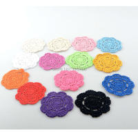 30Pcs Cojines De Mesa Redondos De Crochet Tapetes Para Vajilla Y Lámparas 10cm Eco-amigables De Poliéster Y Algodón Estilo Prairies Chic - details 3