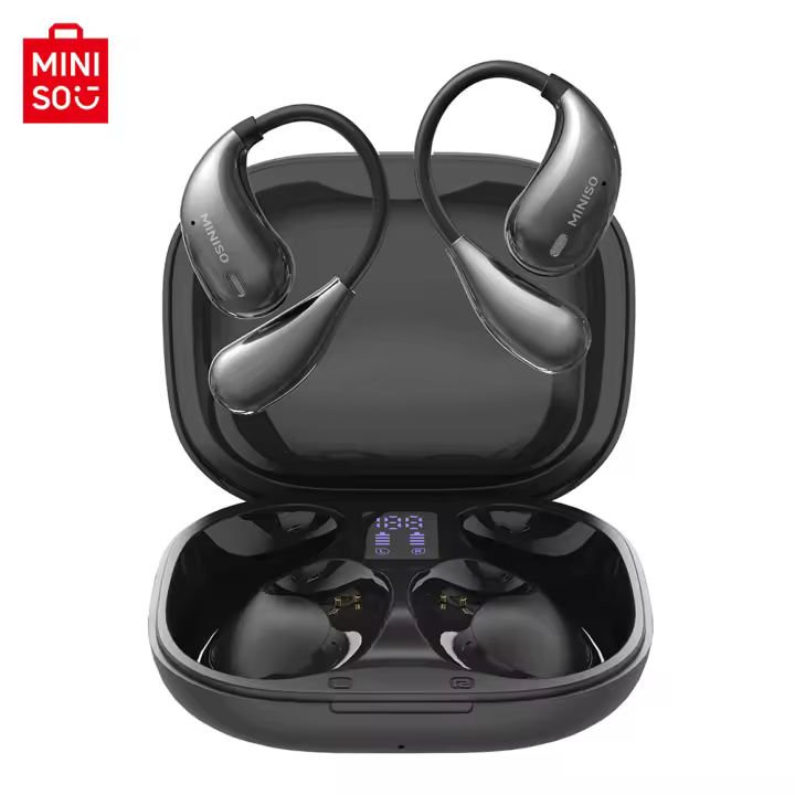 MINISO X33 Auriculares Bluetooth 5.4 Inalámbricos Truly Con Micrófono Bass HiFi Deportivos Caja De Carga Impermeables - 1