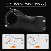 TOSEEK K04 Tornillo De Carbono Para Bicicleta De Montaña 6/17 Grados 31.8mm Handlebar Stems 70/80/90/100/110/120/130mm Negro Mate Piezas De Bicicleta - details 5
