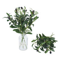Rama De Olivo Artificial Para Decoración De Bodas Y Fiestas Decoración De Hogar Vaso Jardín Planta Falsa Suministros De Decoración - details 4