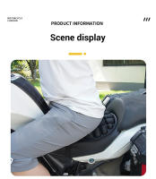 Almohadilla De Asiento De Motocicleta Gel Shock Absorber Espuma Suave Y Cómoda Transpirable Para Mayor Comodidad En Viajes - details 9