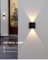 Lámpara De Pared LED 2W Impermeable Para Exterior Iluminación De Jardín Interior Para Dormitorio Sala De Estar Ascensor Moderna - details 0