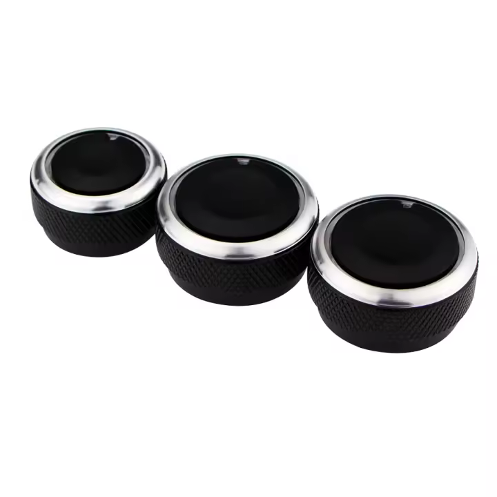 3pcs/set Accesorios De Aluminio Para Botones De Aire Acondicionado Para Hyundai Elantra 2004-2016 Control De Calor Del Coche - 1