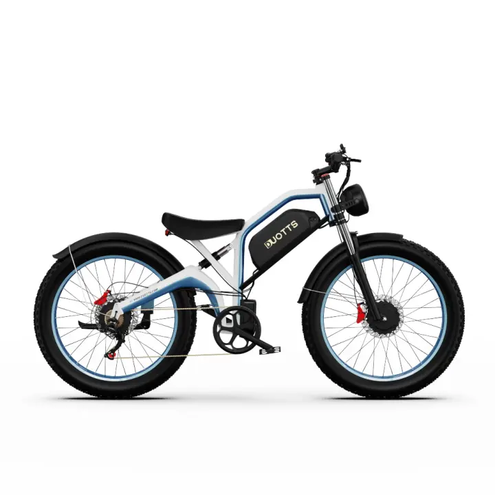 Duotts N26 E Bicicleta de Alta velocidad sin Motor Doble 48 v20ah cateria Bicicleta Eléctrica de Nieve amortiguación hidráulica 26*4,0 - 1