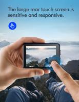 WOLFANG GA200 Action Cam 4K Cámara subacuática de 24MP WiFi 40M resistente al agua EIS estabilizador de imagen cámara de casco con pantalla táctil Gran angular de 170° (cargador, mando a distancia, 2 baterías y kit de accesorios) - details 5
