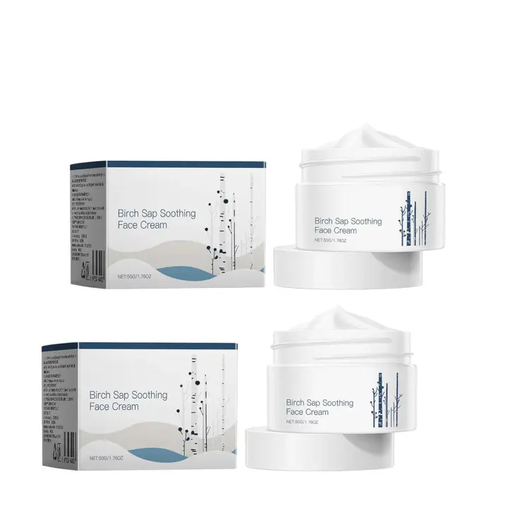 Crema hidratante de jugo de abedul, crema hidratante para rostro y cuerpo, crema elixir facial, crema facial rejuvenecedora, 50 ml (2 unidades) - 1