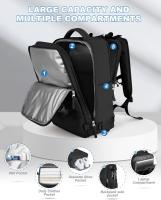 Mochila versátil y moderna para transportar tu portátil en el día a día, en viajes de negocios o en la oficina, con múltiples compartimentos para un amplio almacenamiento, Mochila viaje cabina avion 40x20x25-Cecodadi - details 3