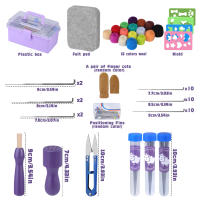 Kit De Tejido Con Agujas KRABALL 114 Piezas Con Lana De Oveja Y Herramientas Completas 2 Tipos De Agujas De Tejido 3 Tamaños Set De Suministros Para Tejer - details 1
