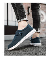 Zapatos Casuales Para Hombre Lazo Stretch De Lona Ligero Y Cómodo Antideslizantes Transpirables Botas De Mar Para Adultos - details 1