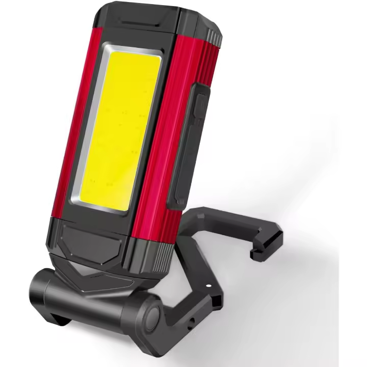 Potente Luz DE TRABAJO LED recargable, interior de Trabajo Portátil plegable con luz roja, interior Con 7 Modos adecuada para revisión de Automóviles, camping, Aventuras al Aire Libre - 1