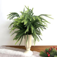 Rama De Pino Artificial Ramas De Pino Falsas Plantas Imitación De Pino Norfolk Para DIY Corona Navidad Decoración Interior Hogar - details 0