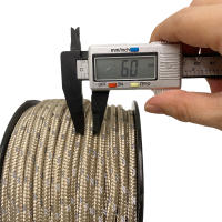 Cuerda Táctica De Paracaídas Reflectante De 6mm Para Tienda De Campaña 30/50m Correa De Lash Para Kayak Canoa Equipo De Sobrevivencia Color Negro Orange Khaki Verde Militar - details 1
