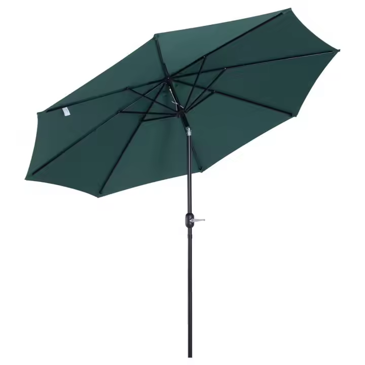 Sombrilla Parasol de Aluminio 270cm, Sombrilla de Jardín y Terraza, Sombrilla de Jardín con Forro Anti UV - 1