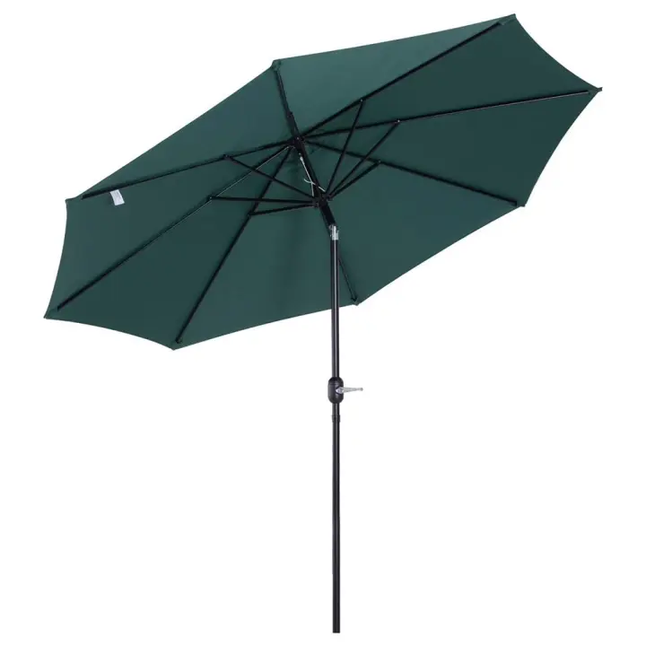Sombrilla Parasol de Aluminio 270cm, Sombrilla de Jardín y Terraza, Sombrilla de Jardín con Forro Anti UV - 1