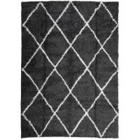 vidaXL Alfombra peluda de pelo largo moderna PAMPLONA 200x280 cm Color Antracita,  Beige,  Crema y mas Alfombras de área  Alfombra de Piso para Sala de Estar Dormitorio Habitación Salón - details 10