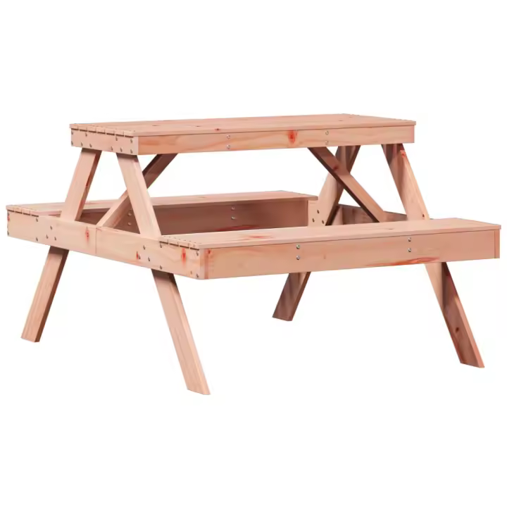 Mesa de pícnic Madera maciza Douglas 105x134x75 cm - 1