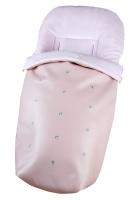 Saco Silla Paseo Universal Impermeable - Hecho en España   TEJIDO POLAR, Color ECOPIEL ROSA  - Dimensiones 95x50cm - details 0