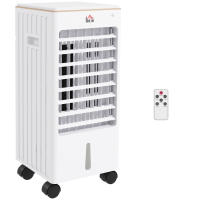 Climatizador portátil 3 en 1 65W para 15-20 m2, with 3 Modos y función de temporizador, Móvil with Ruedasy ASA de Transporte, ABS, Blanco - details 2