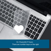 Cubierta De Teclado Transparente Universal 2pcs Para Portátiles De 12-17 Pulgadas Ultrafina Silicona Impermeable Y Resistente Al Polvo Para Computadoras Y Notebooks - details 1