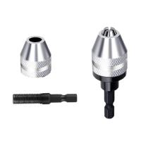 Chorro De Taladro Sin Llave 1PCS 0.3-3.6mm Conversor De Herramienta De Conversión 1/4" Punta Hexagonal Adaptador De Reemplazo Rápido Para Taladro Eléctrico - details 7