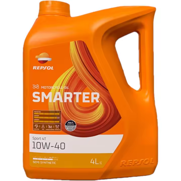 Aceite repsol moto smarter sport 4T 10W40 4 Litros - 1