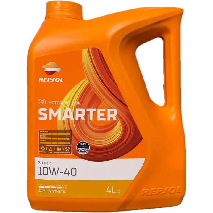 Aceite repsol moto smarter sport 4T 10W40 4 Litros - 1