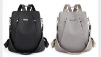 Mochila Multifuncional Antirrobo Para Mujer Casual Nylon Sólida Con Correa Desmontable Bolso Escolar De Moda Para Viajes - details 2