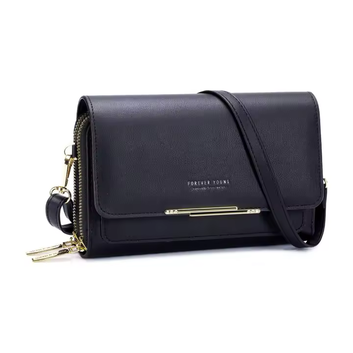 Bolso bandolera Pequeño para teléfono para Mujer, Bolso de Piel synthetic para teléfono móvil, tarjetero, Monedero y Bolso de mano, Bolso de hombre con Correa ajustable - 1