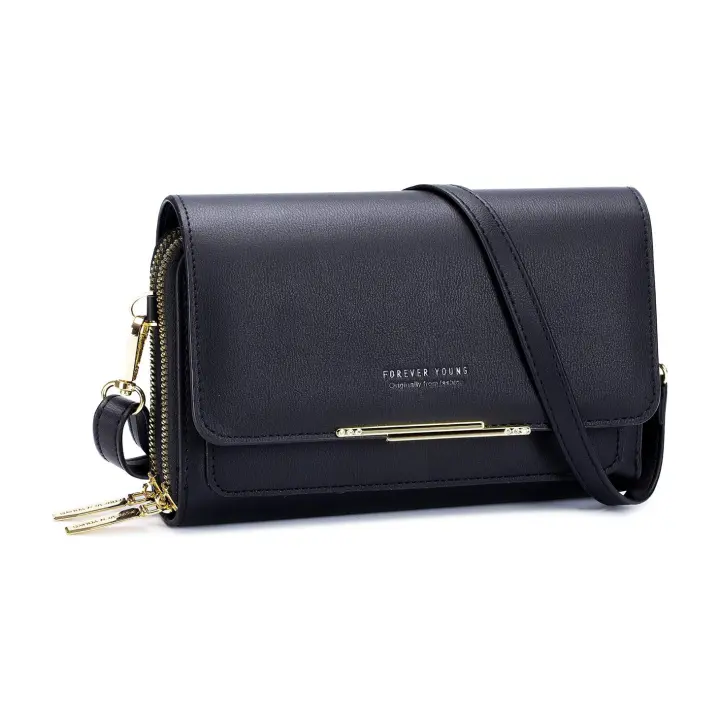 Bolso bandolera Pequeño para teléfono para Mujer, Bolso de Piel synthetic para teléfono móvil, tarjetero, Monedero y Bolso de mano, Bolso de hombre con Correa ajustable - 1