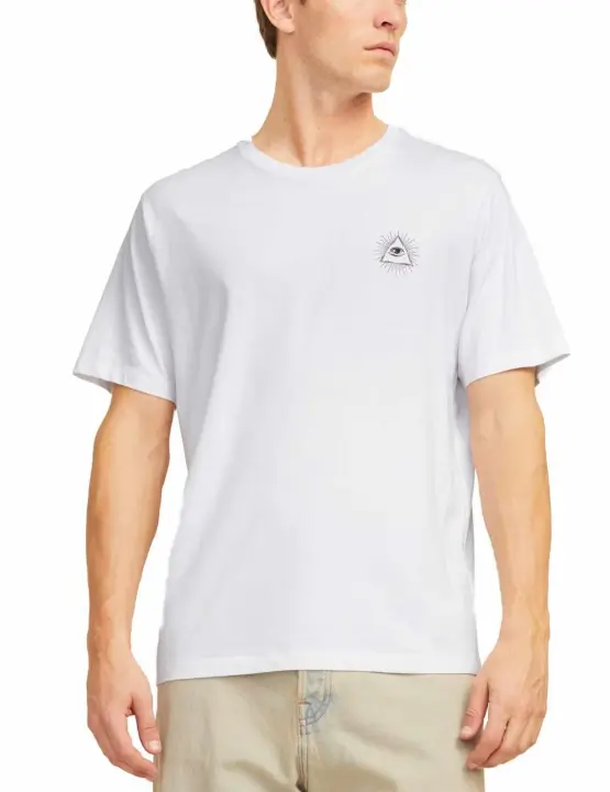 Camiseta Jack&Jones Jackie blanca manga corta para hombre - 1