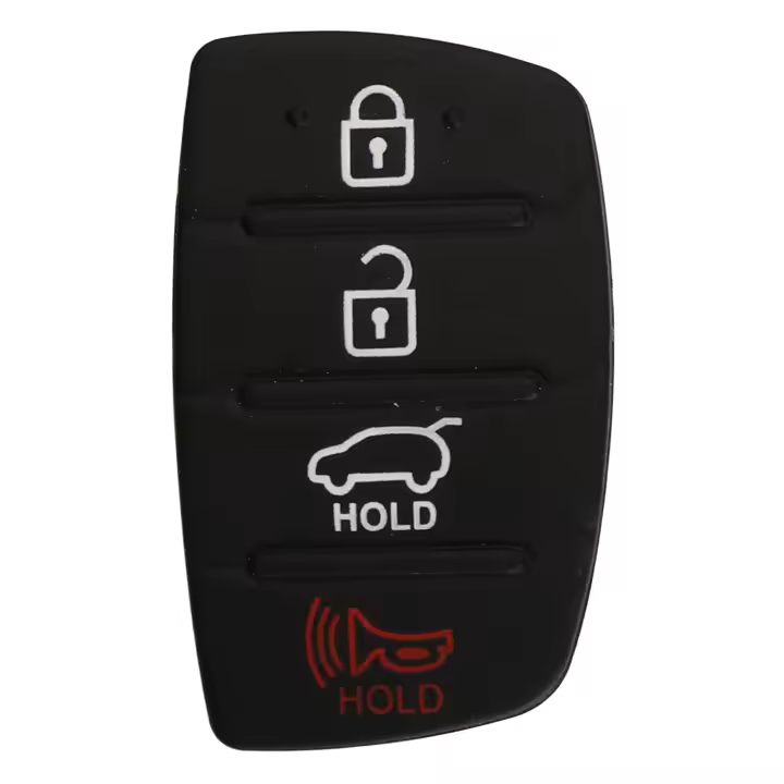 Carcasa De Llave De Coche Jingyuqin 3/4 Botones Flip Para Hyundai Mistra HB20 SANTA FE IX35 IX45 Repuesto De Goma ABS - 1