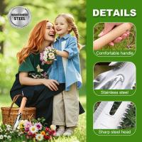 1pc Herramienta De Jardín Alejador De Malas Hierbas Acero Inoxidable Con Puntas Filosas Para Yarda Y Aseo Del Jardín - details 1