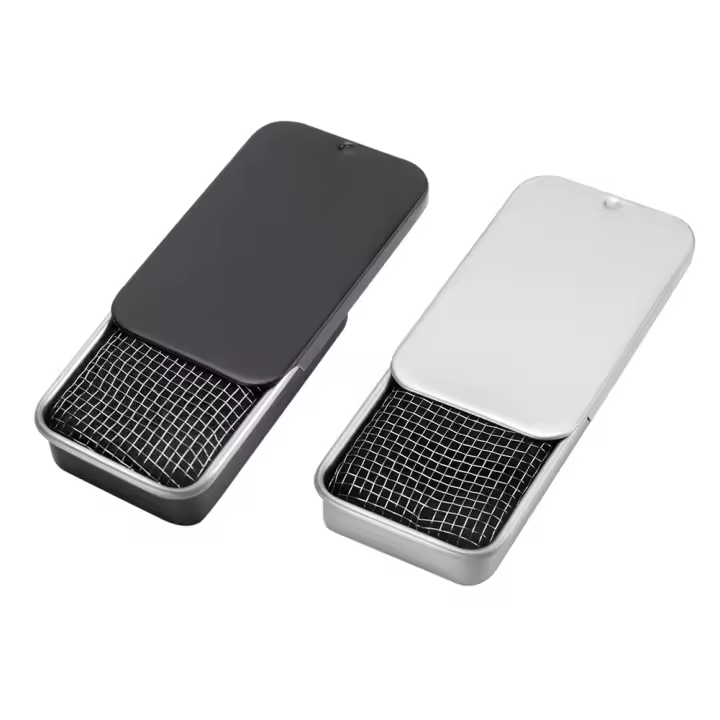 Estufa De Camping Mini De Acero Inoxidable Portátil Y Ligera Para Combustible Sólido Alquitrán Cocina Exterior - 1