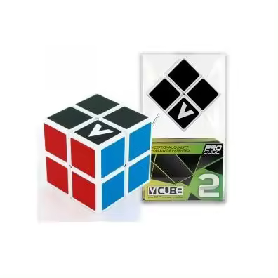 Cubo Mágico 2 X 2 Flat Marca V Cube . Modelo de caras planas con pintura serigrafiada 028 - 1