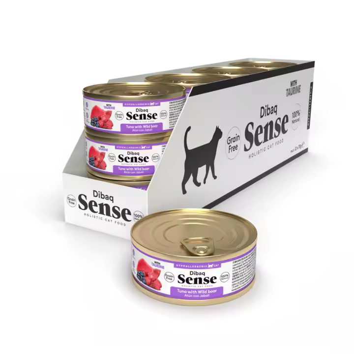 Dibaq Sense Cat Atún y Conejo con Calabaza, pack 12 uds x 70 gr - 1